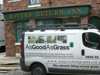 Artificial Grass on Coronation Street