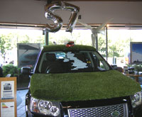 Land Rover with Artificial Turf