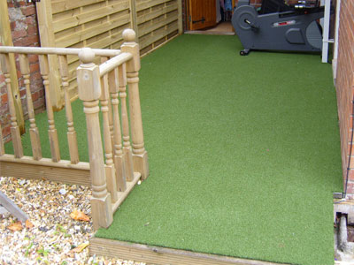Artificial Grass Decking Cover
