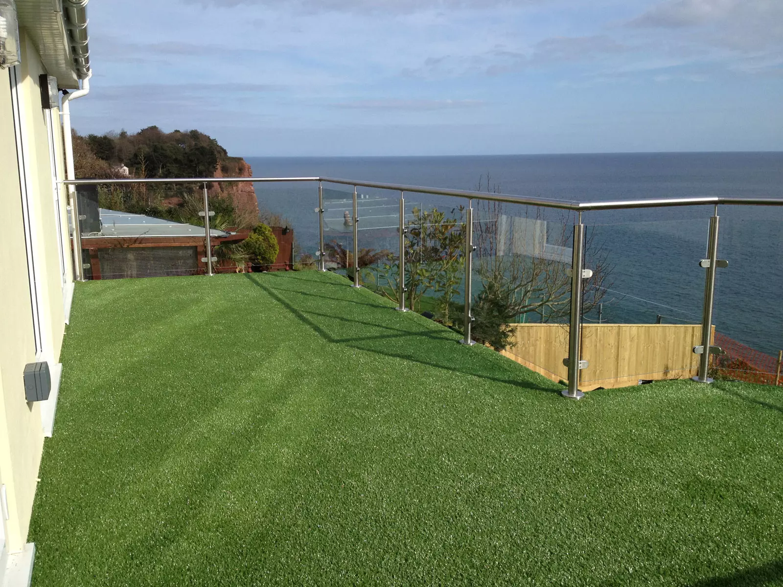 Artificial Grass Installed On Balcony