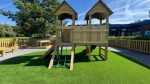 Caldera Primary School Playground False Grass Installation