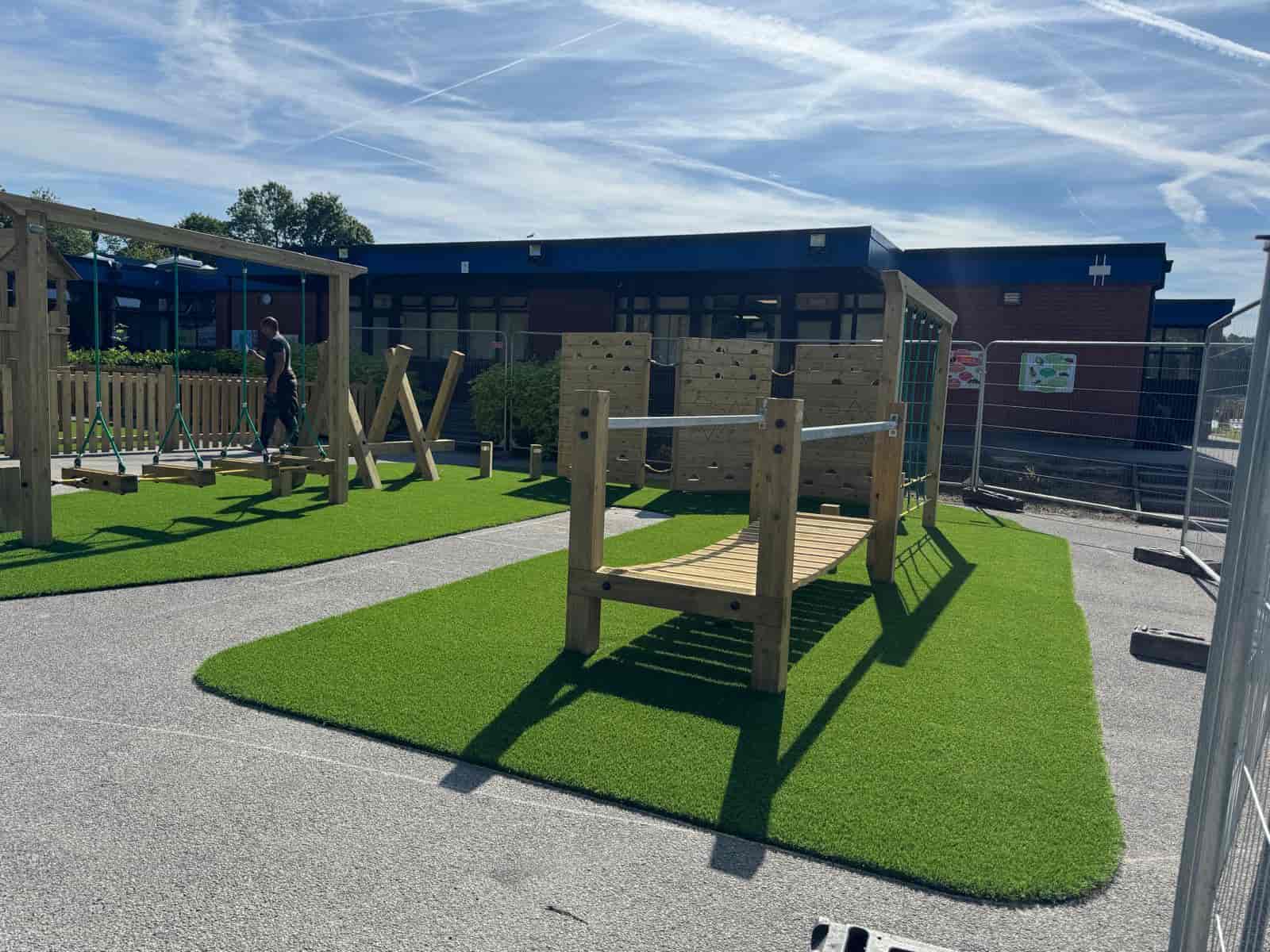 Caldera Primary School Playground Turf Installation