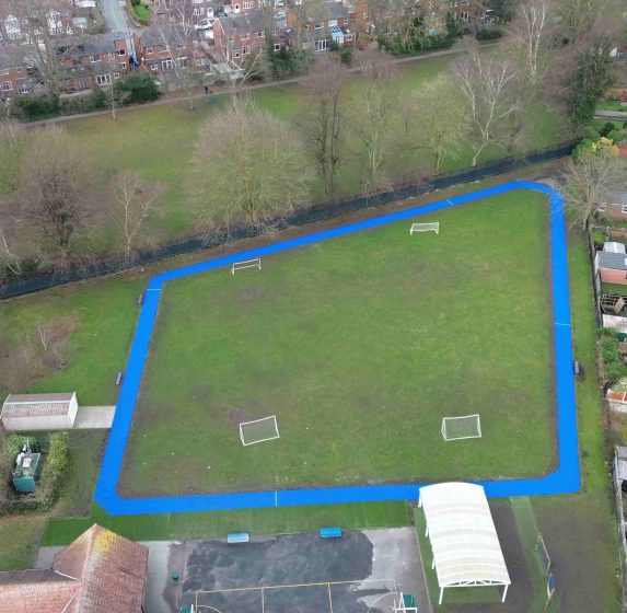 COLOURED TRACK AT MOSS SIDE PRIMARY SCHOOL