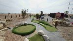 Fairway-style artificial grass lane installed for the Folkestone mini golf track.